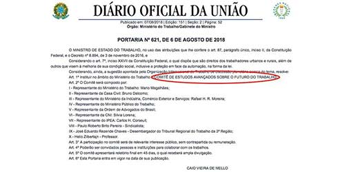 Governo cria comitê sobre "futuro do trabalho" sem avisar as centrais